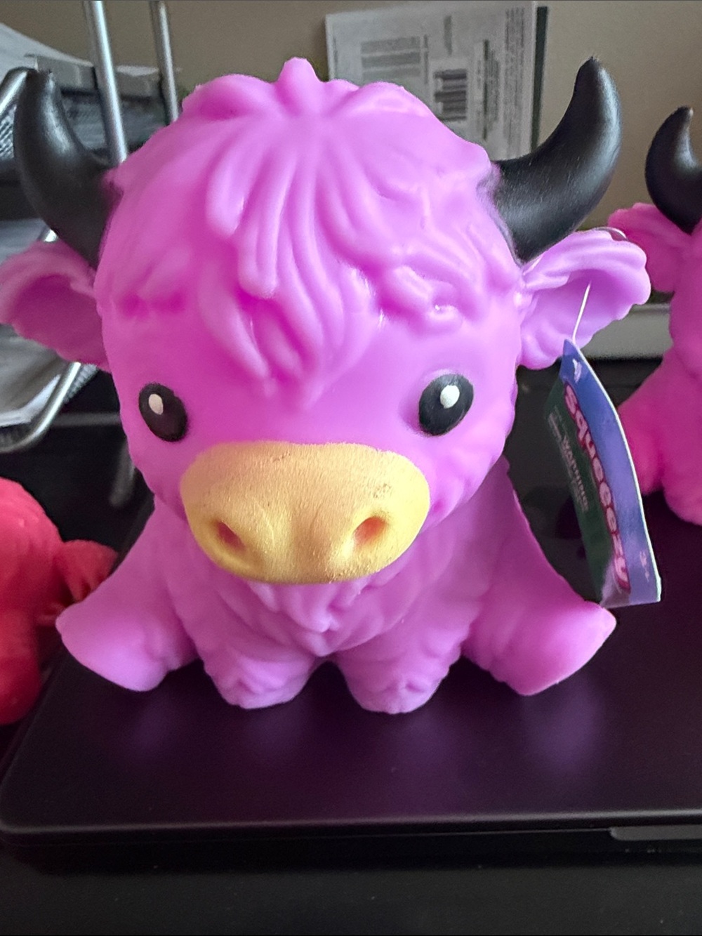 Purple highland cow swueeezy